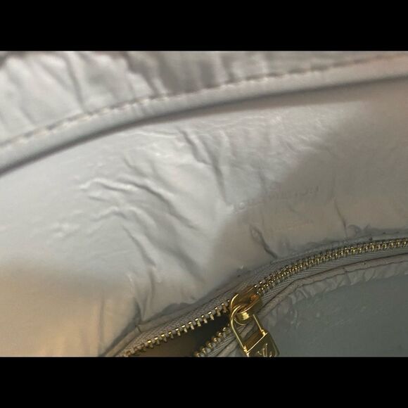 Louis Vuitton Houston Vernis Silver Leather shoulder bag vintage Authenticated - Picture 9 of 16